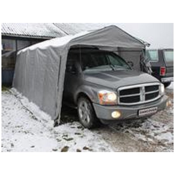 Garagetält PRO 3,30 x 6,00 x 2,4m PE Tältet vid Grimsta IP kollapsade av snön