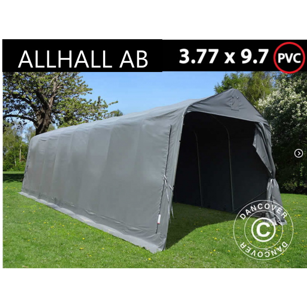 Garagetält PRO 3,77 x 9,7 x 3,18m PVC Large AllHall i Dubbel garagetält 5,4 x 6 x 2,9 M PVC Large AllHall i